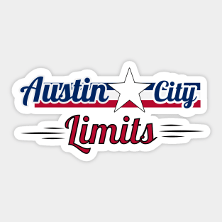 Austin music limits Sticker